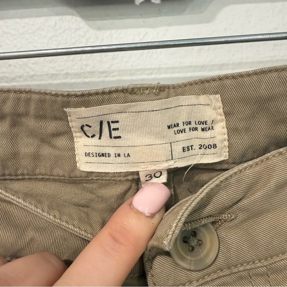 Current/Elliott The Painter Wide Leg Jeans in Khaki 30 - Picture 4 of 6